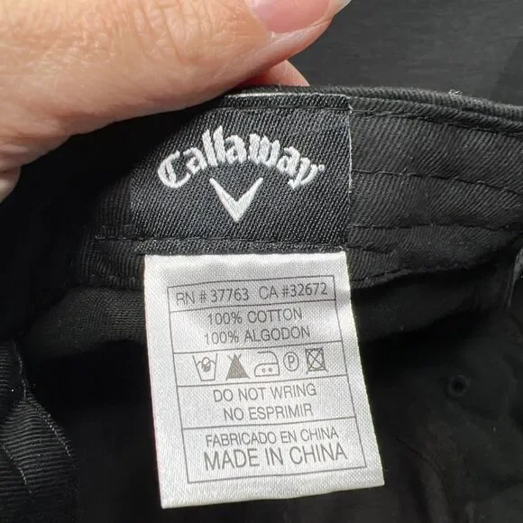 Callaway Golf NWT Black RAZR Odyssey Strapback Hat Cap - Picture 7 of 8